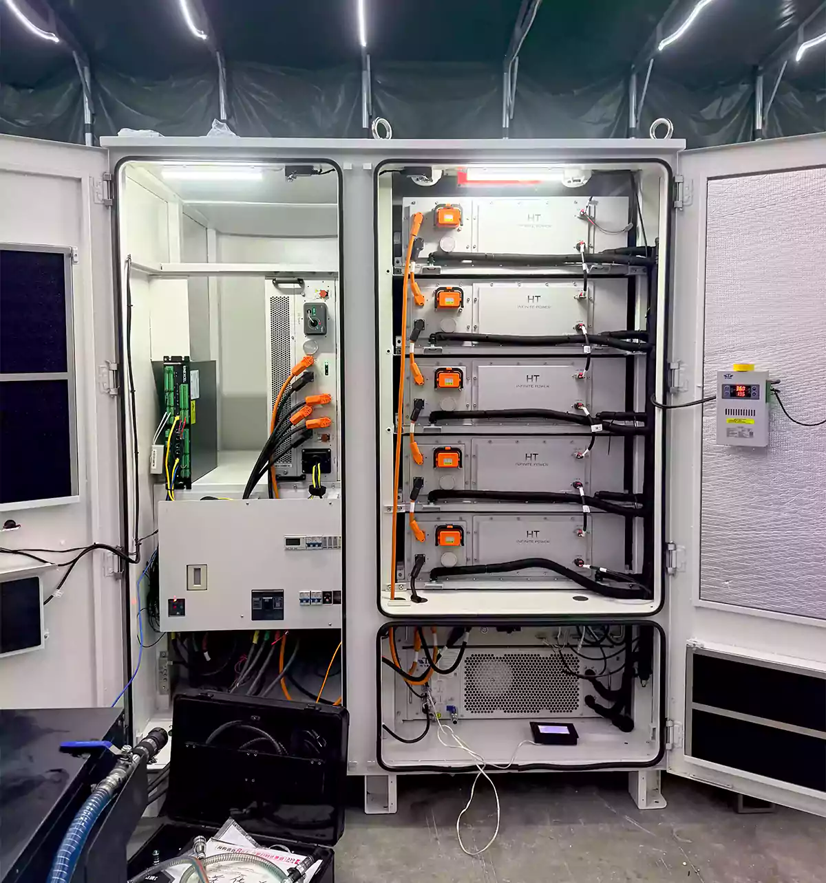 HT infinitepower 135KW 261KWH VSG Mode Integrated BESS Cabinet Structure Diagram